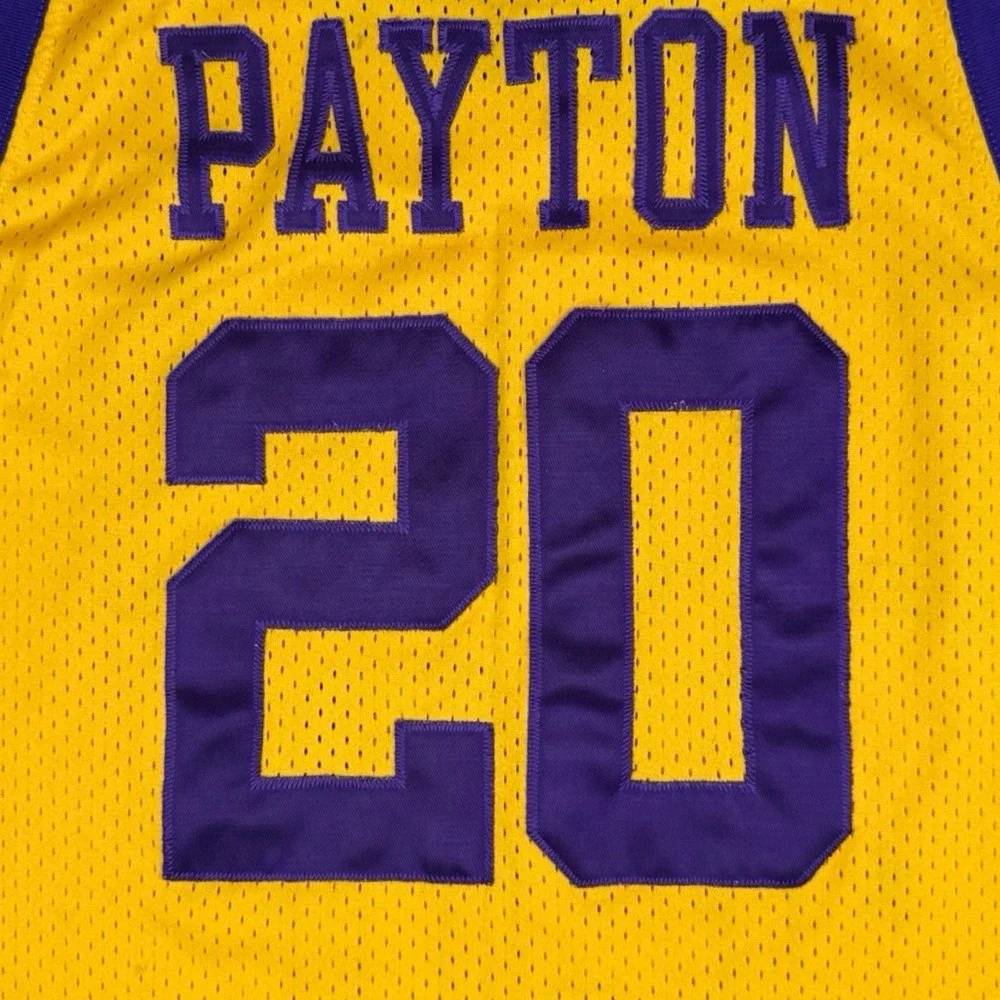Nike Team Los Angeles Lakers Gary Payton‎ 20 Jersey XXL Yellow NBA Sewn